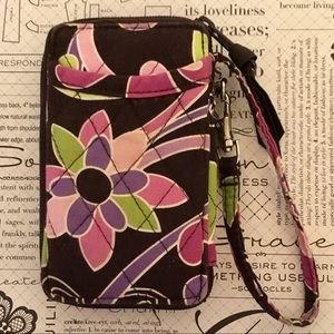 Vera Bradley Wristlet / Phone Wallet Purple Punch